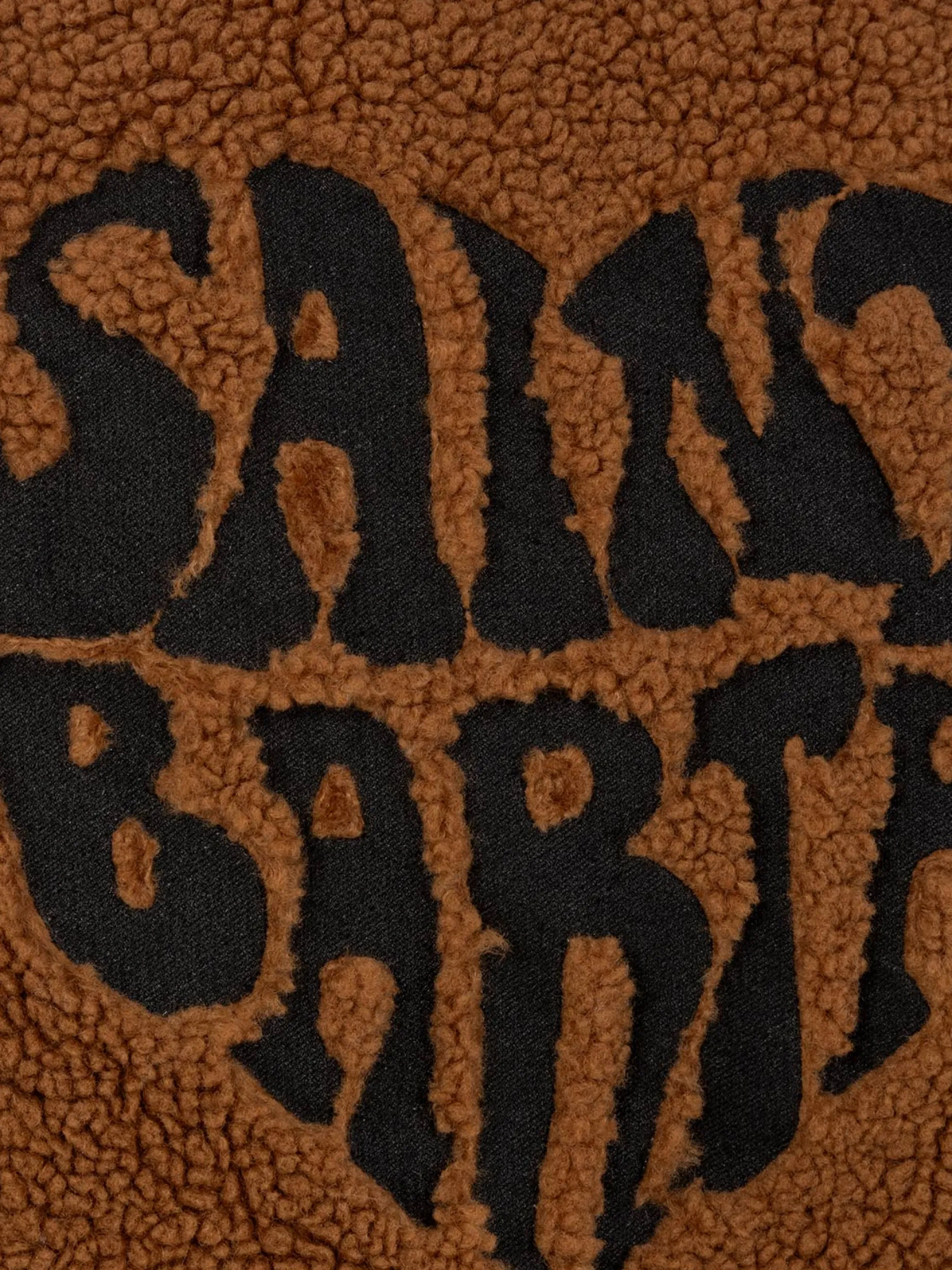 Bomberjacke Abel für Damen mit Shearling-Effekt, Kragen und Saint Barth-Herzprint