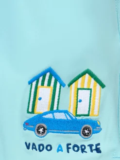 Boy Comfort Badeshorts mit Vado a Forte-Stickerei