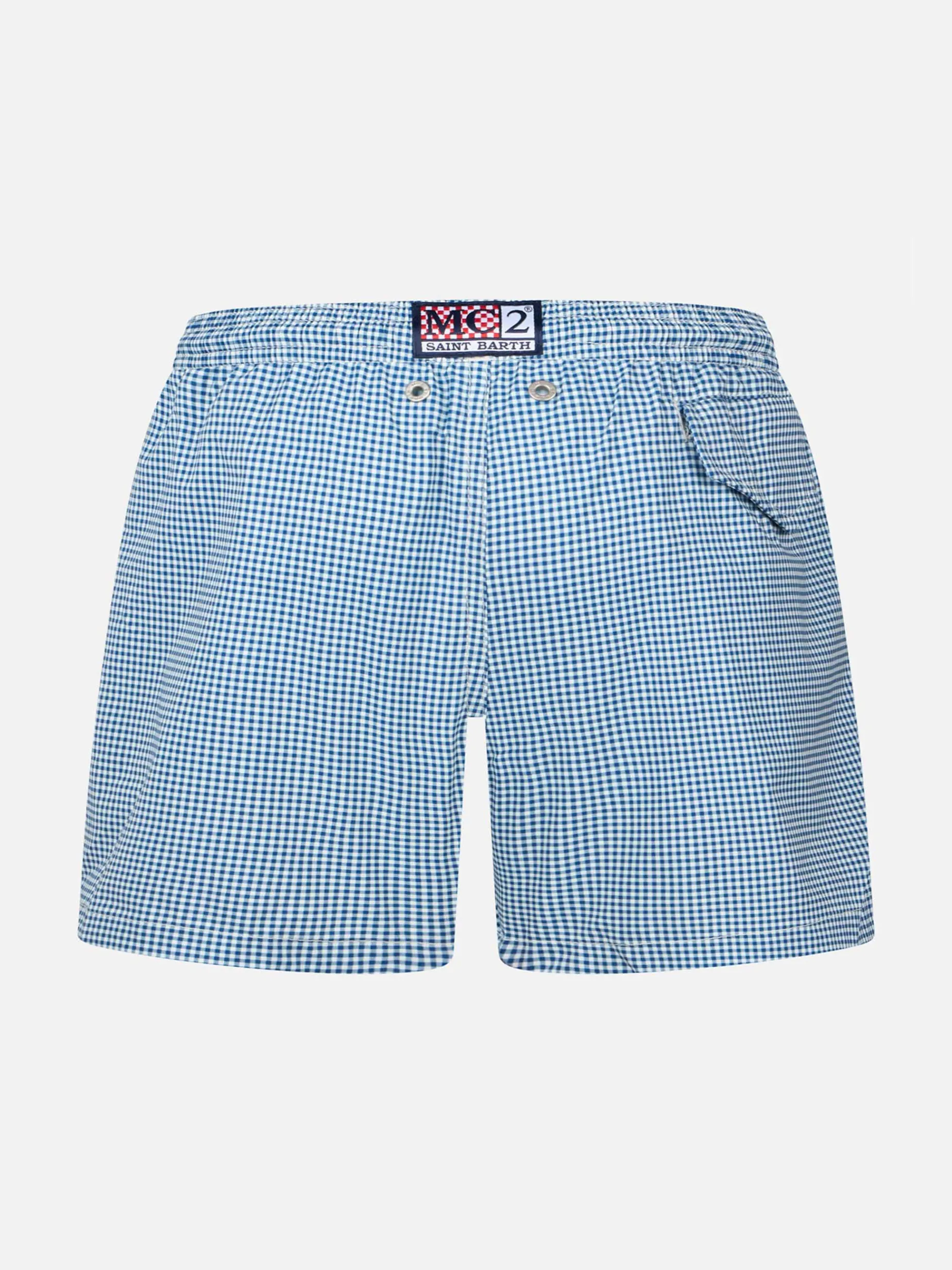 Boy Comfort Light Badeshorts mit Gingham-Print