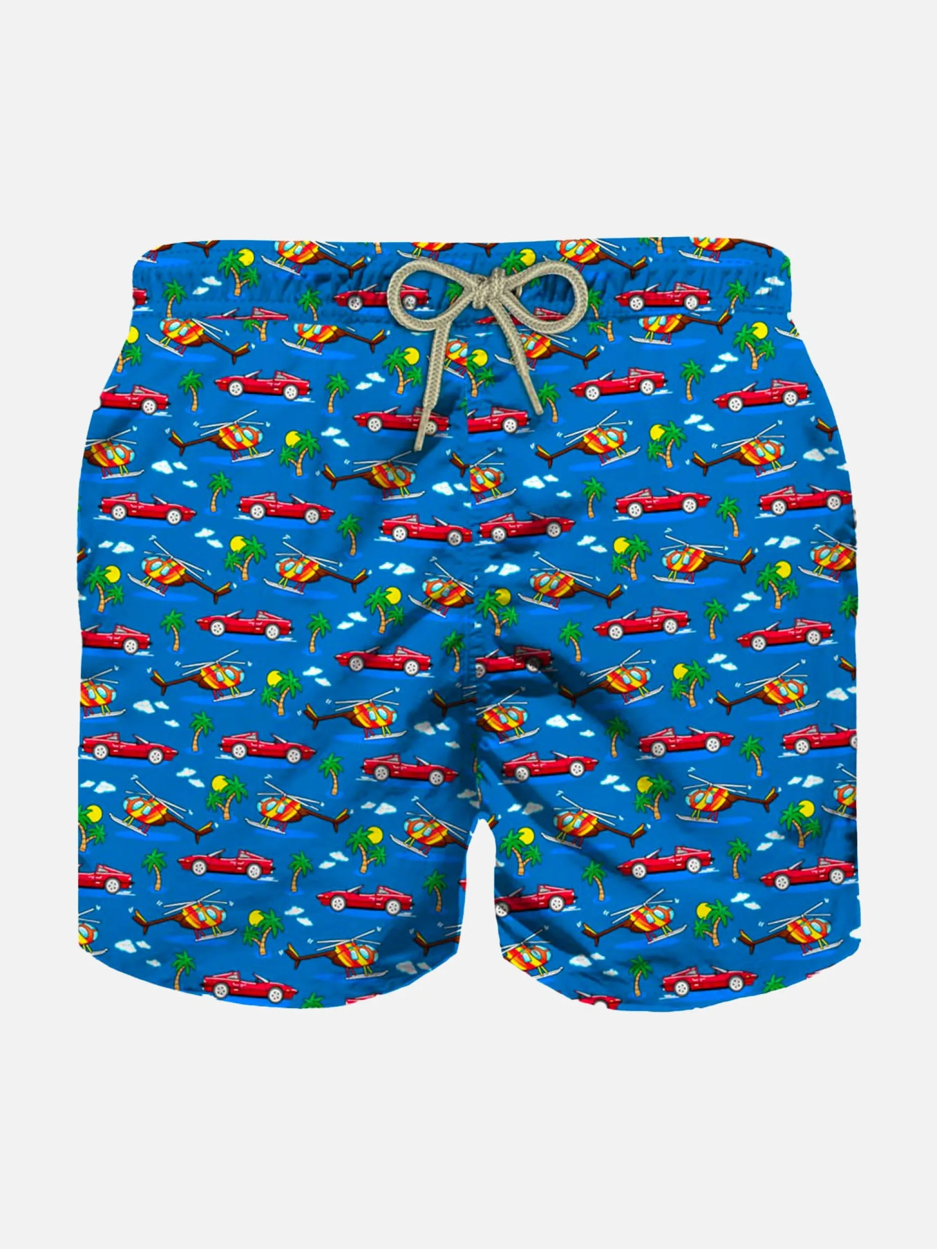 Boy Light Badeshorts mit Mini-Autos-Aufdruck