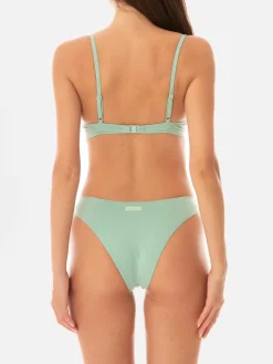 Bralette-Bikini für Damen in Salbei mit Bügeln