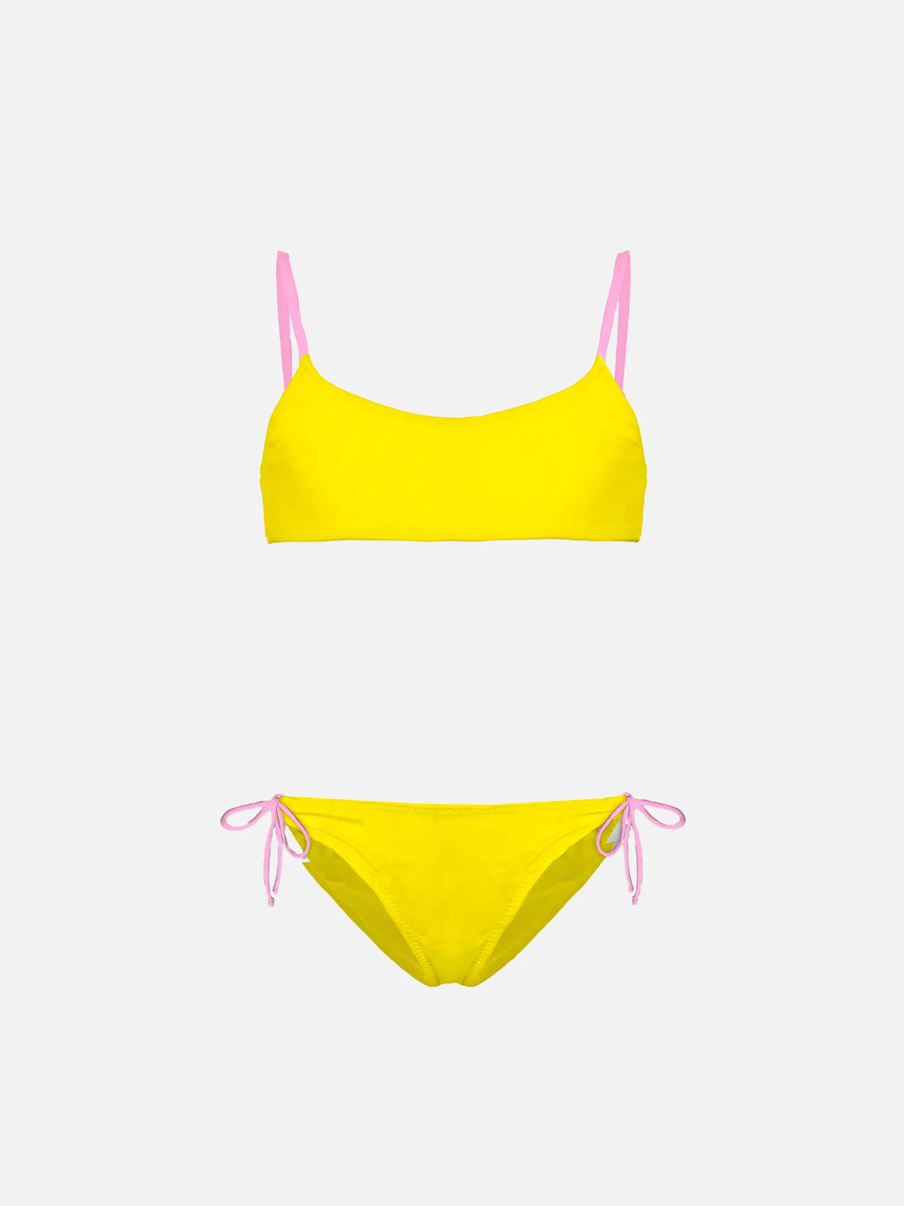 Bralette-Bikini für Mädchen mit St. Barth-Stickerei