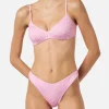 Bralette-Bikini mit Animalier-Print