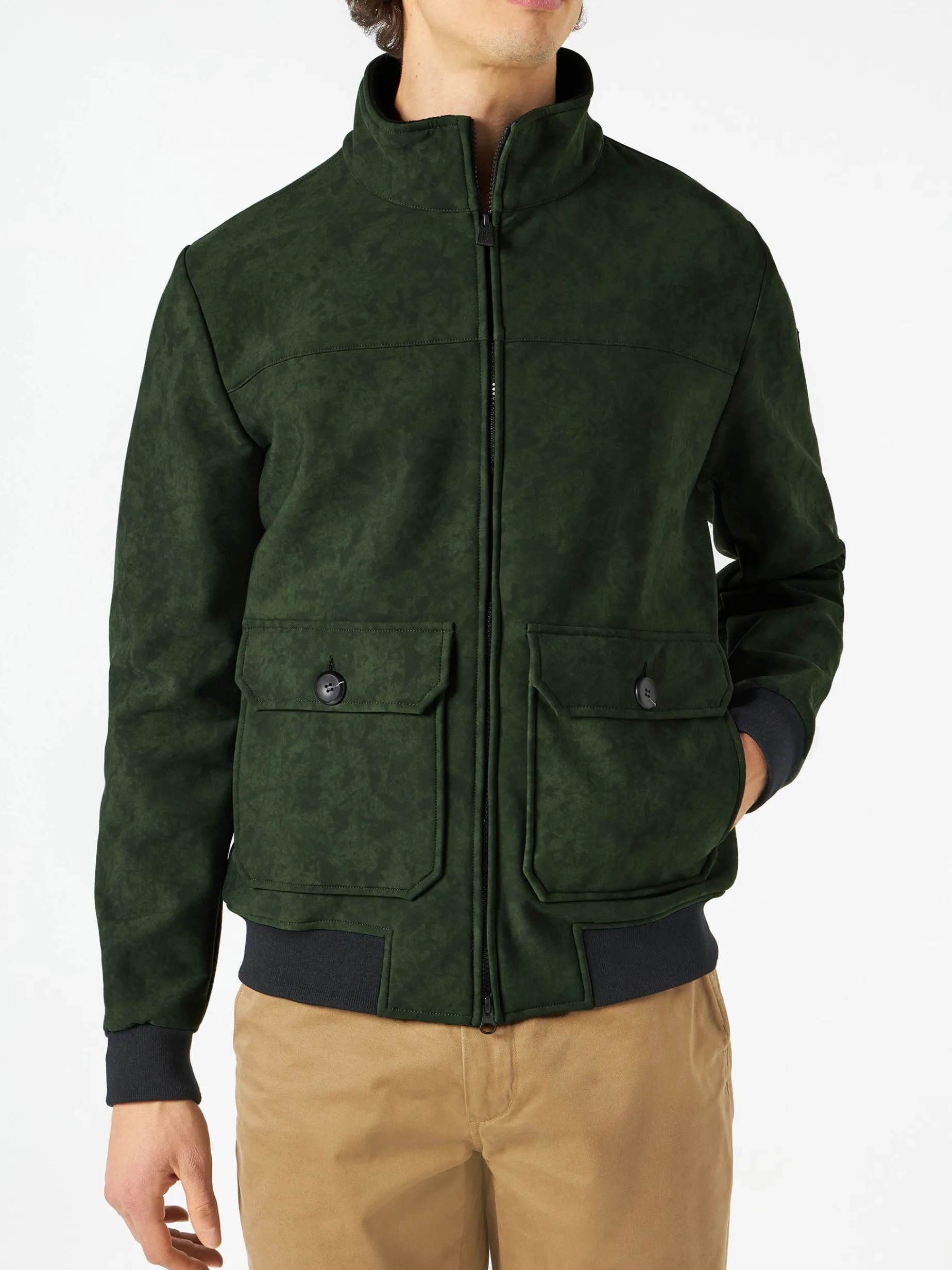 Britische grüne Thermojacke für Herren