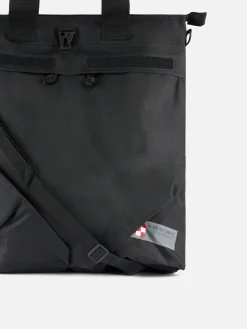 Canvas schwarzer Rucksack Helmut