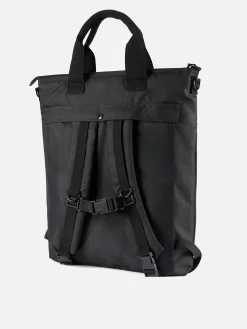 Canvas schwarzer Rucksack Helmut