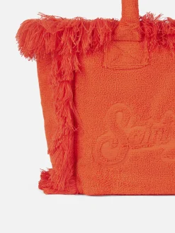 Colette orangefarbene Frottee-Handtasche