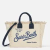 Colette-Handtasche aus cremefarbenem Baumwollcanvas