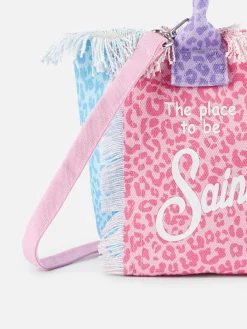 Colette-Handtasche aus pastellfarbenem Baumwoll-Canvas von Animalier
