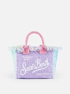 Colette-Handtasche aus pastellfarbenem Baumwoll-Canvas von Animalier