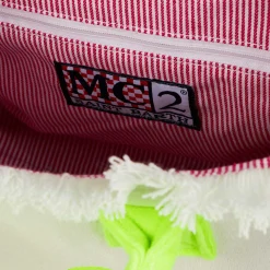 Colette-Handtasche aus weißem Frottee mit Saint Barth-Logo