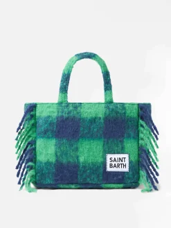 Colette-Handtasche mit grünem Tartan-Print