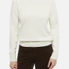 Cremeweißer Pullover Sorbonne aus Kaschmirmischung für Damen