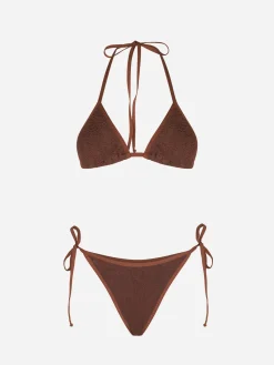 Crinkle-Triangel-Bikini für Damen