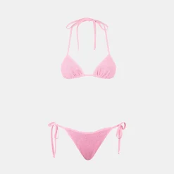 Crinkle-Triangel-Bikini für Damen