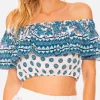 Crop-Top mit Gipsy-Print