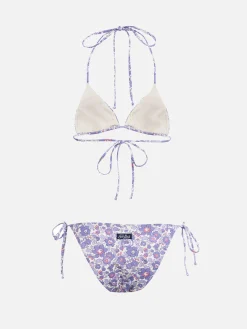 Damen Betsy Triangel-Bikini Leah Jungfrau | HERGESTELLT AUS LIBERTY-STOFF