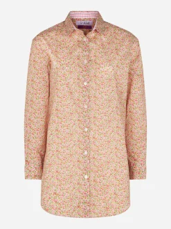 Damen Brigitte Baumwollhemd mit Blumenprint | Hergestellt aus Liberty-Stoff