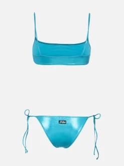 Damen Lamina blaugrüner Bralette-Bikini Sadie Marielle