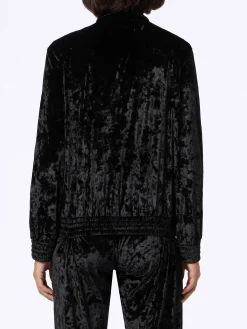 Damen Sweatshirt Miriam schwarz Chenille