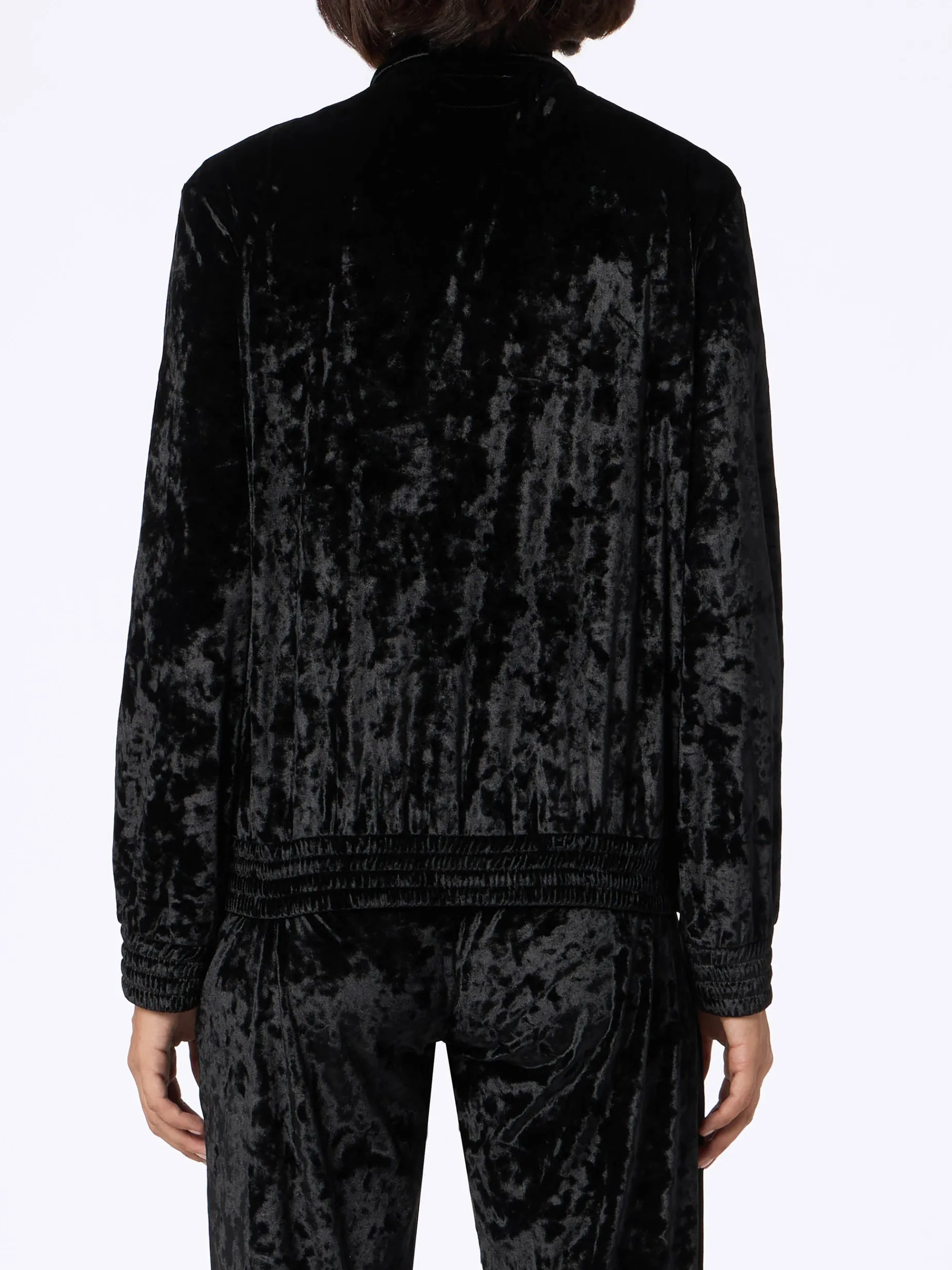 Damen Sweatshirt Miriam schwarz Chenille