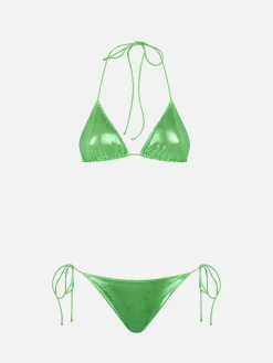 Damen Triangel-Bikini Lamina grün