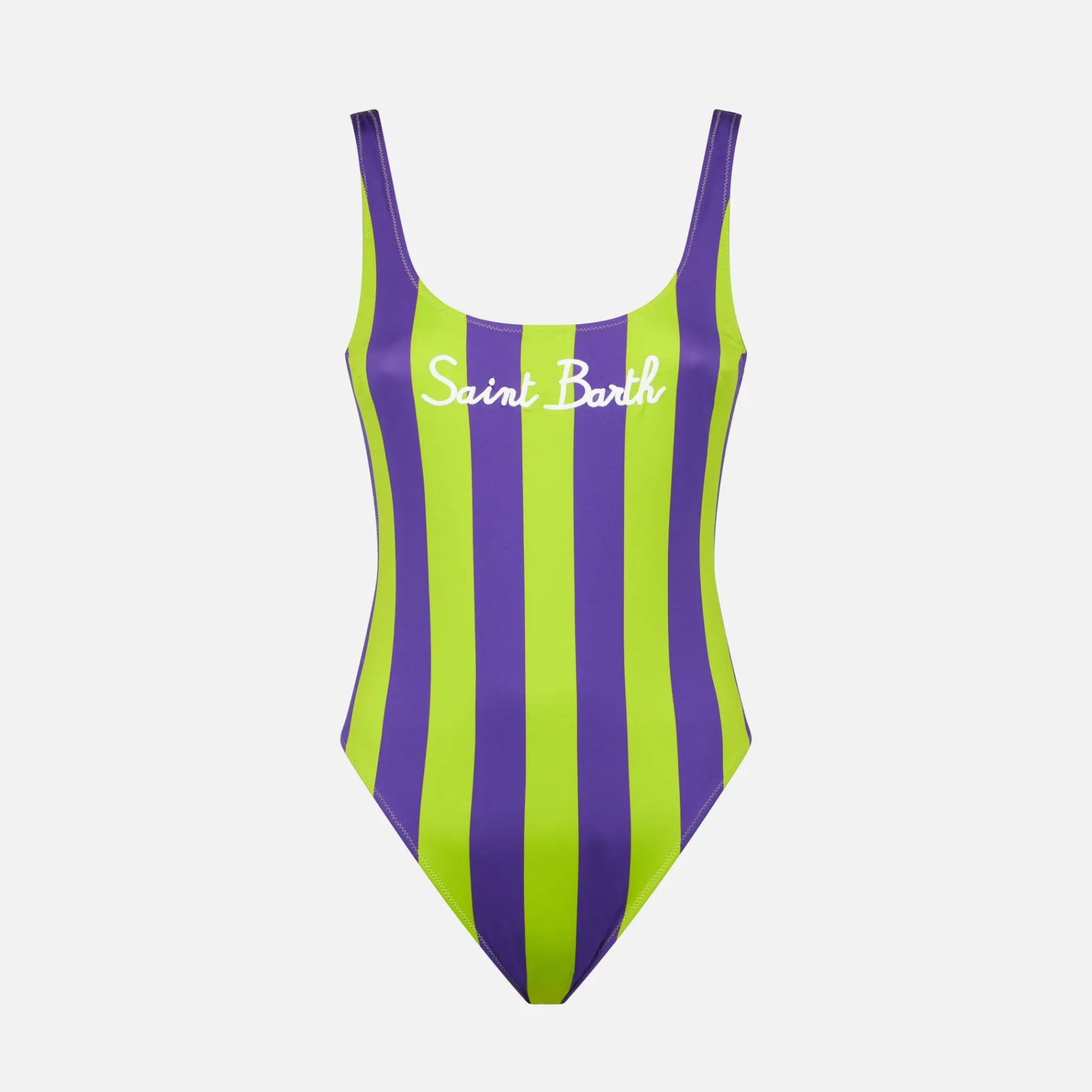 Damen-Badeanzug in Limette und Lila