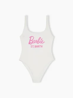Damen-Badeanzug Lora mit U-Ausschnitt und Barbie-Logo | BARBIE SONDEREDITION
