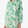 Damen-Baumwollhemd mit Toile-de-Jouy-Print