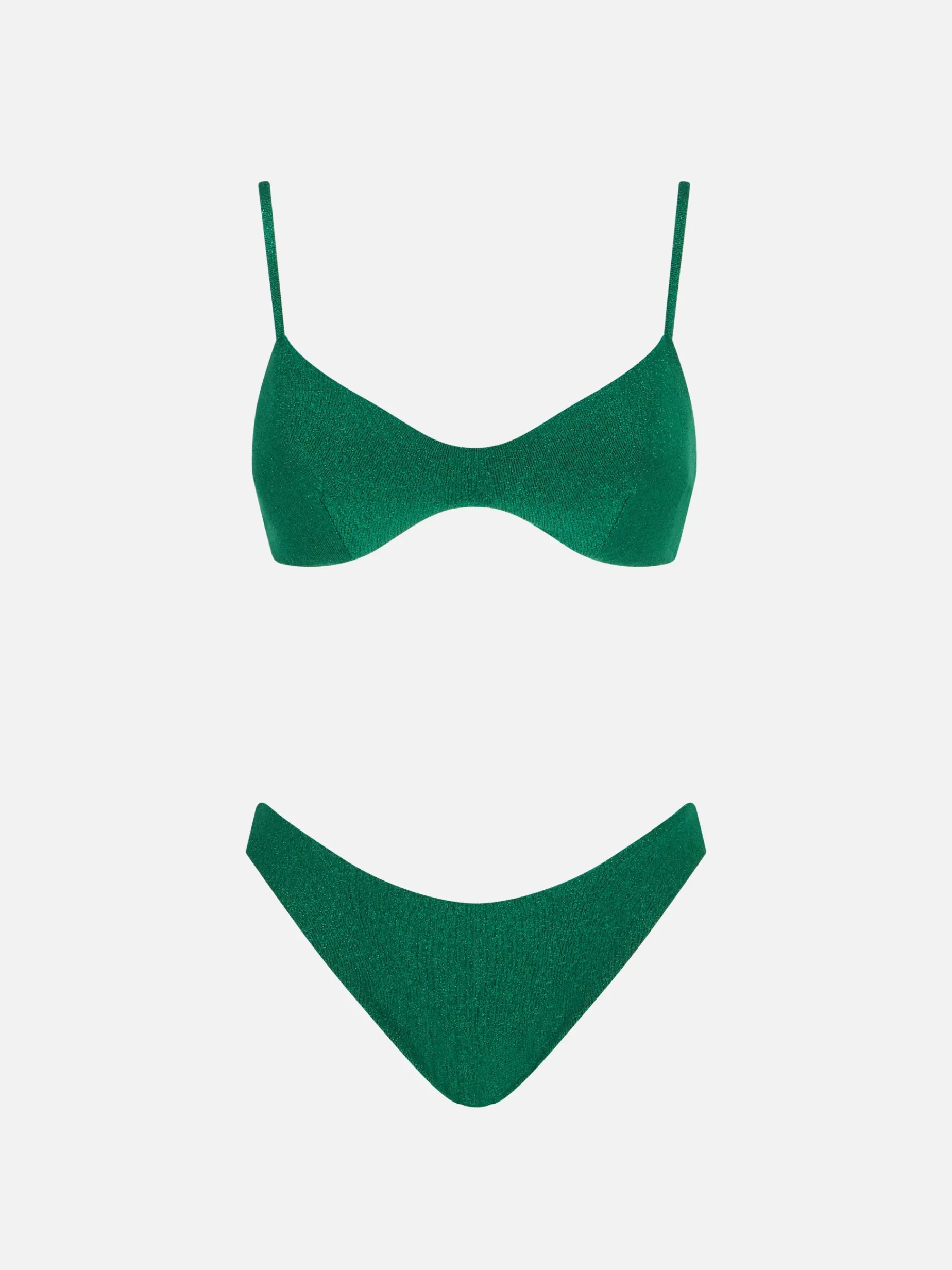 Damen-Bralette-Bikini aus Lurex