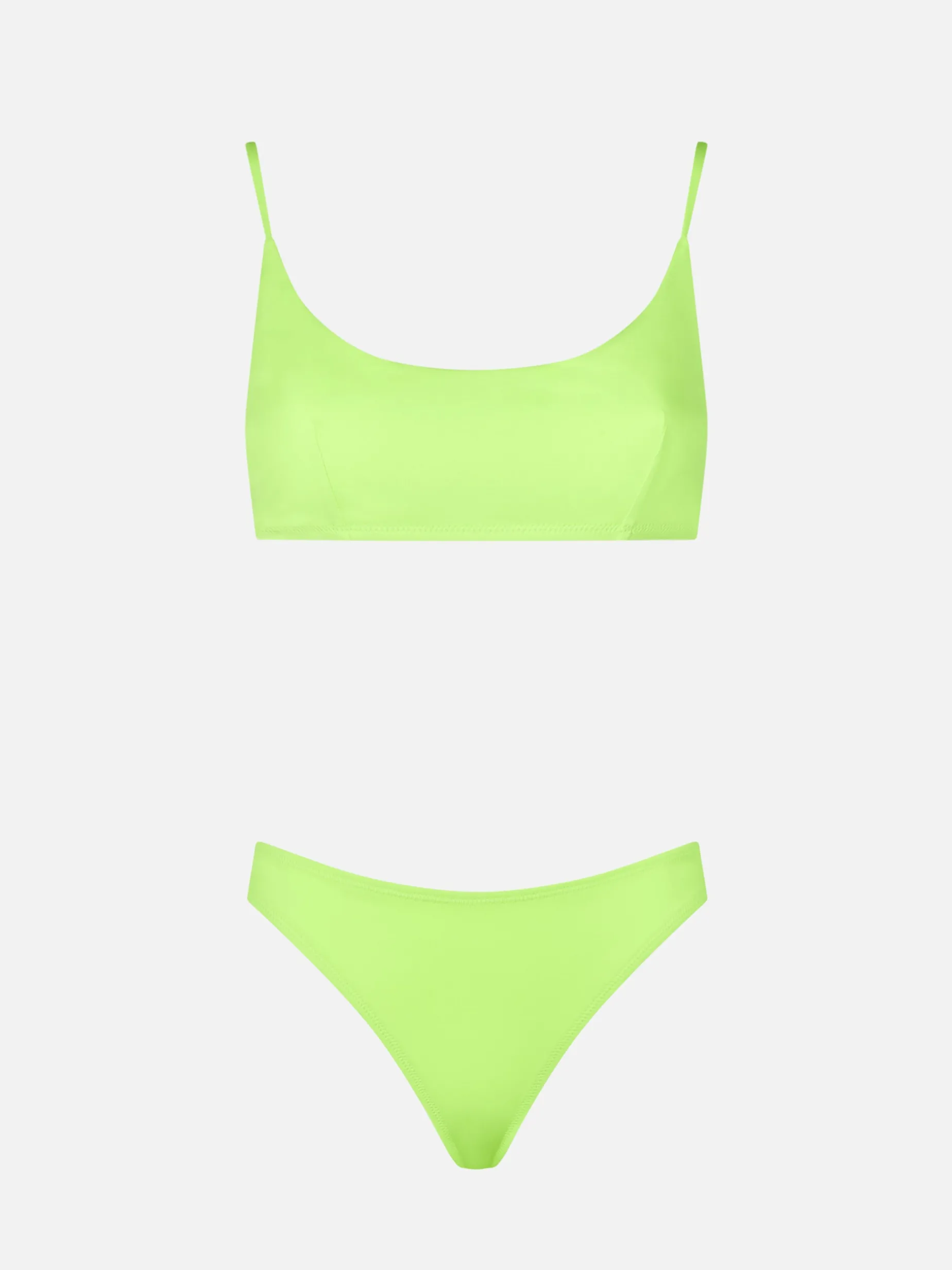 Damen-Bralette-Bikini in Neongelb