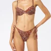 Damen-Bralette-Bikini mit Bandana-Print