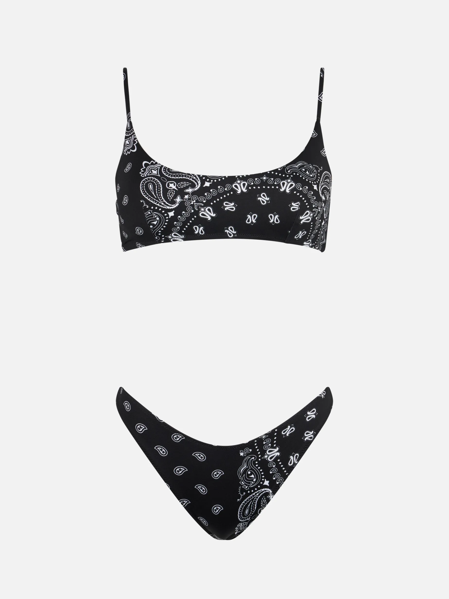 Damen-Bralette-Bikini mit Bandana-Print