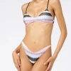 Damen-Bralette-Bikini mit Chevron-Muster