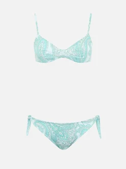 Damen-Bralette-Bikini mit Paisleymuster, May Yali
