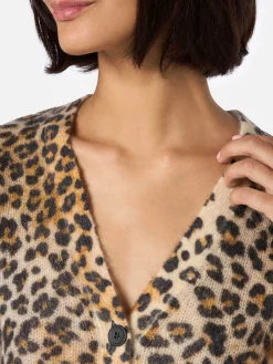 Damen-Cardigan Lyza mit Animalier-Print