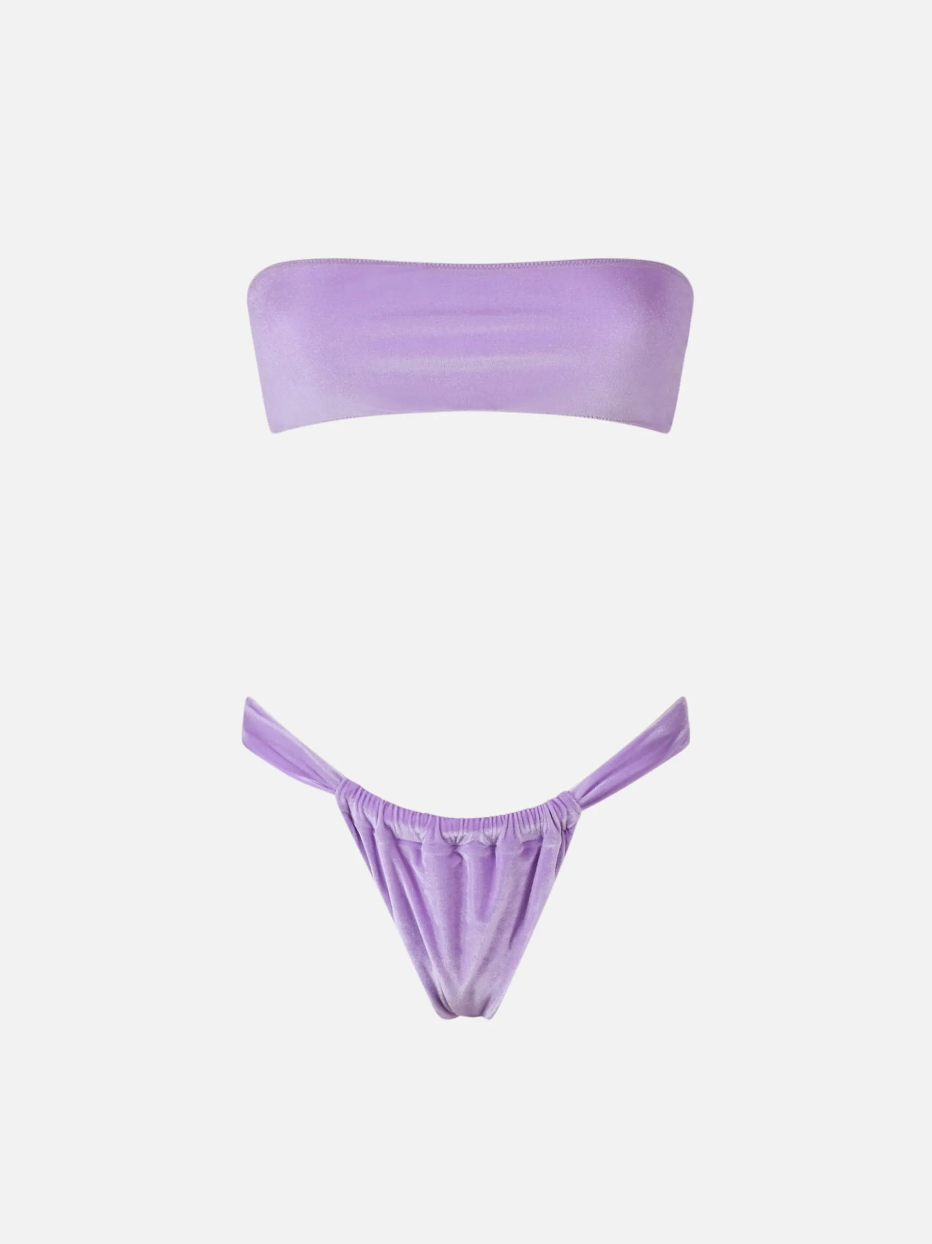 Damen-Chenille-Bandeau-Bikini Rebby Noelle