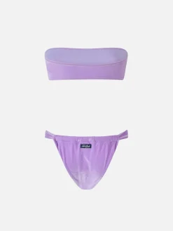 Damen-Chenille-Bandeau-Bikini Rebby Noelle