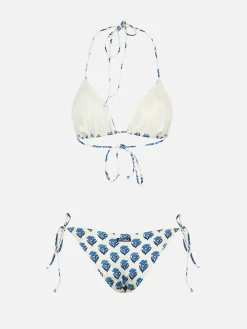 Damen-Dreiecksbikini „Jaipur“ mit Blumenmotiv „Leah Virgo“.