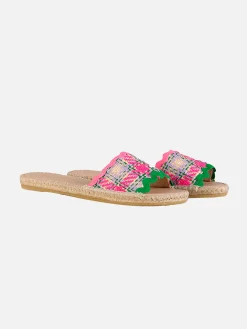 Damen-Espadrilla aus mehrfarbigem Tweed