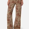 Damenhose Lisbeth Cord Sand Leopard