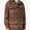 Damenjacke mit Bandana-Print