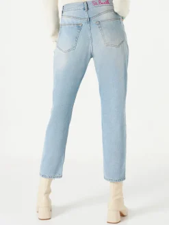 Damenjeans mit Strasssteinen