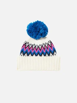 Damenmütze mit Pompon