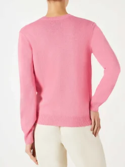 Damenpullover mit Bären-Stickerei