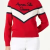 Damenpullover mit halbem Rollkragen und Après-Ski-Queen-Schriftzug