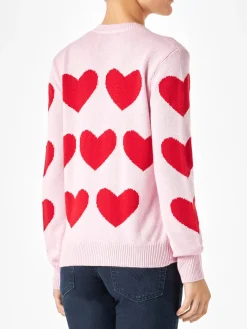 Damenpullover mit Herzdruck