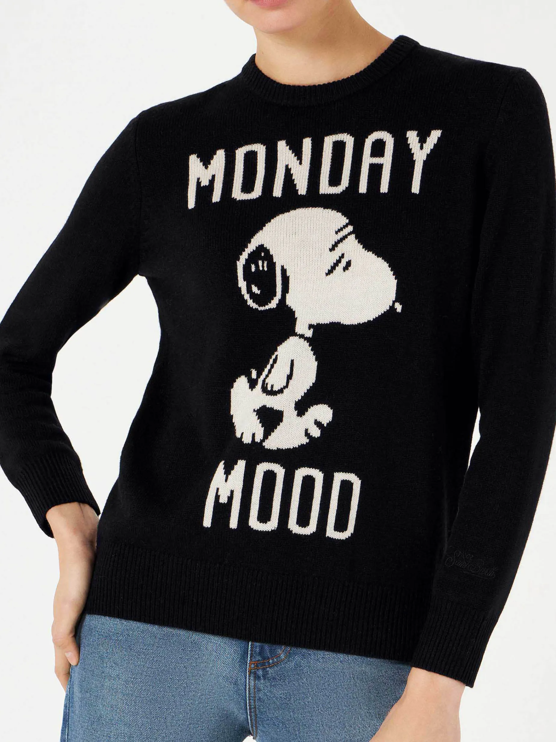 Damenpullover mit Monday Mood Snoopy-Aufdruck | SNOOPY – PEANUTS™ SONDEREDITION