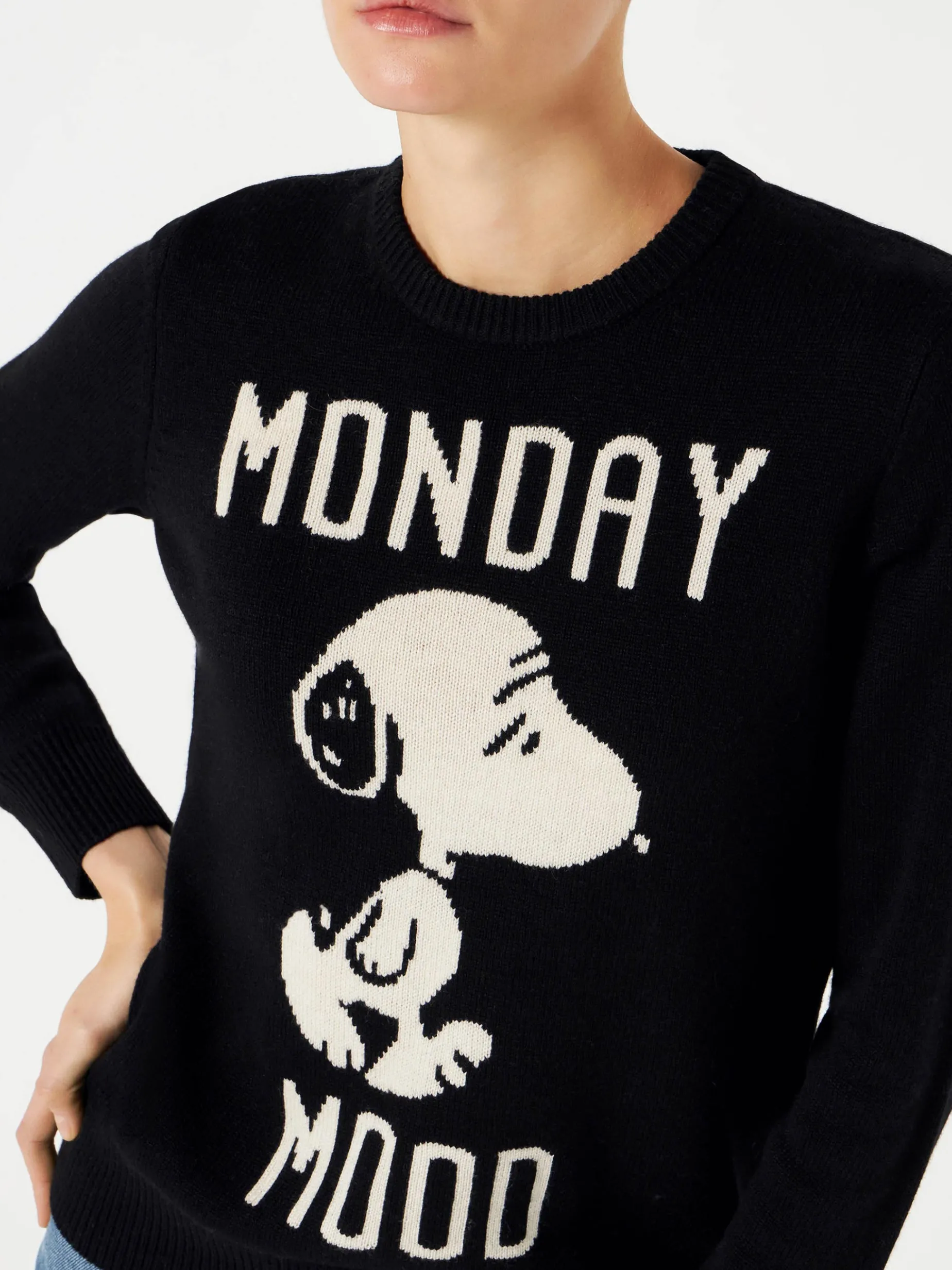 Damenpullover mit Monday Mood Snoopy-Aufdruck | SNOOPY – PEANUTS™ SONDEREDITION