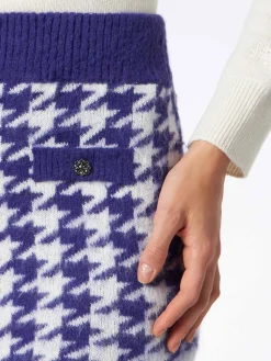 Damen-Strickrock mit Schmuckknöpfen